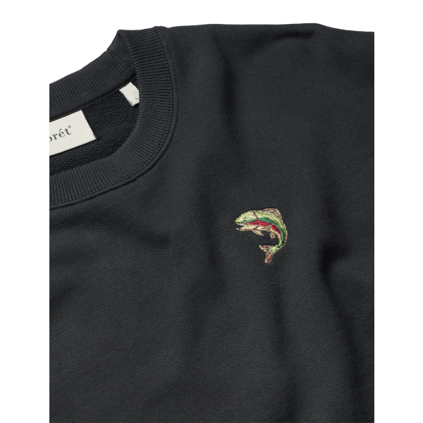 Forét Fish Sweatshirt (black)