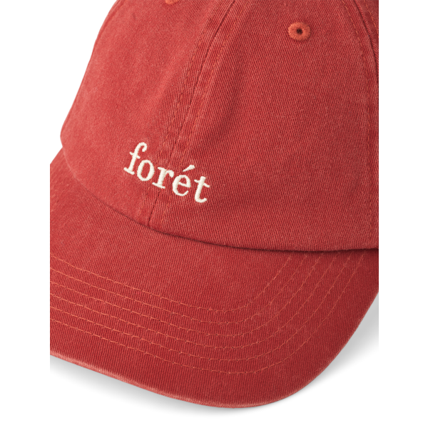 Forét Hawk Washed Cap (red)