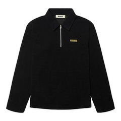 Woodbird Hiro LS Jiu Zip Polo (black)