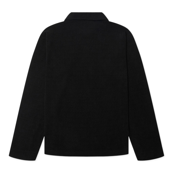 Woodbird Hiro LS Jiu Zip Polo (black)