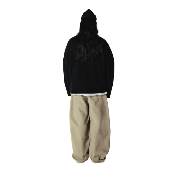 Woodbird Hiro LS Jiu Zip Polo (black)