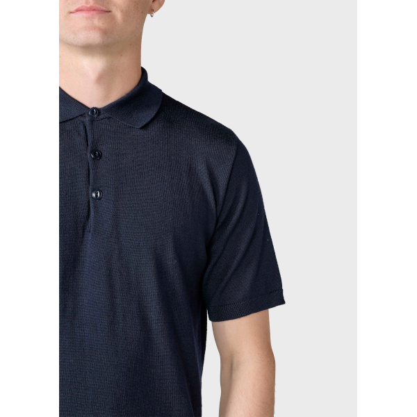 Klitmøller S/S Knit Polo (navy)