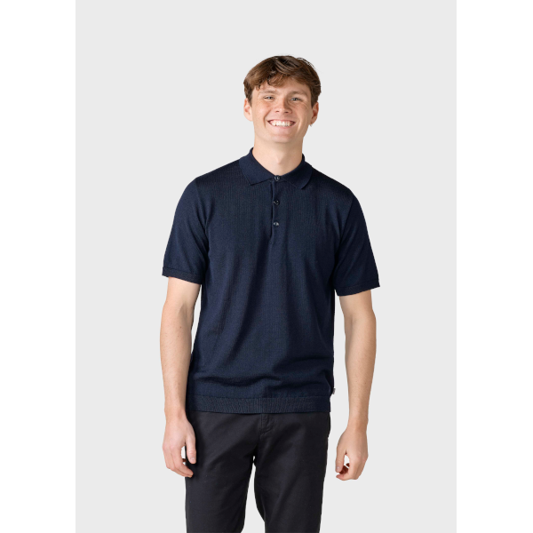 Klitmøller S/S Knit Polo (navy)