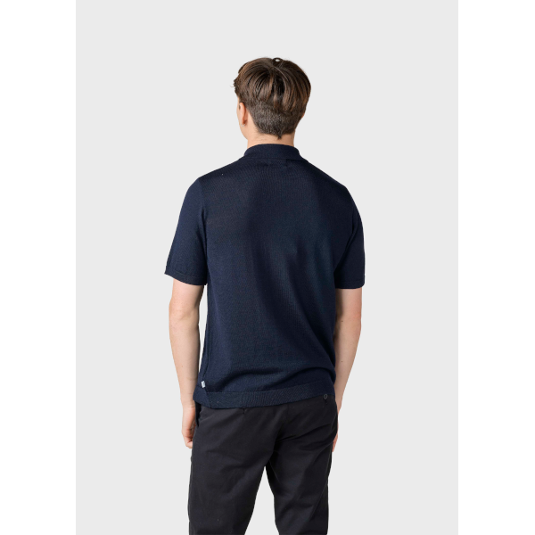 Klitmøller S/S Knit Polo (navy)