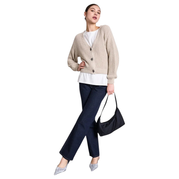 Jan N June Lena Cardigan (ivory)