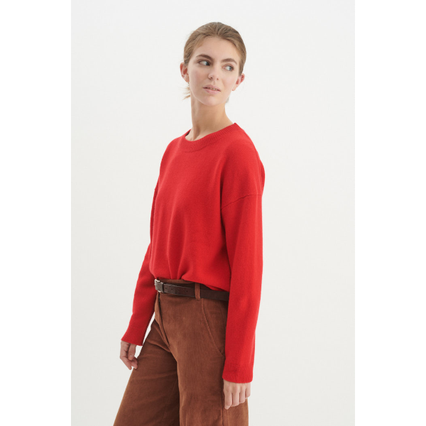 Basic Apparel Liz O-Neck (tomato)