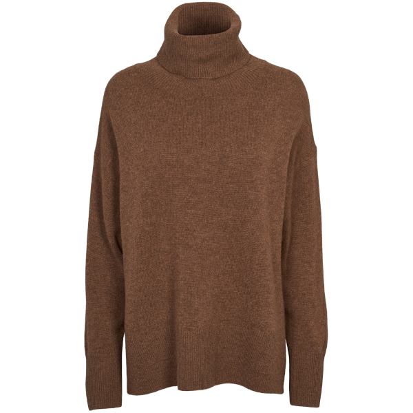 Basic Apparel Liz T-Neck (fondue fudge)
