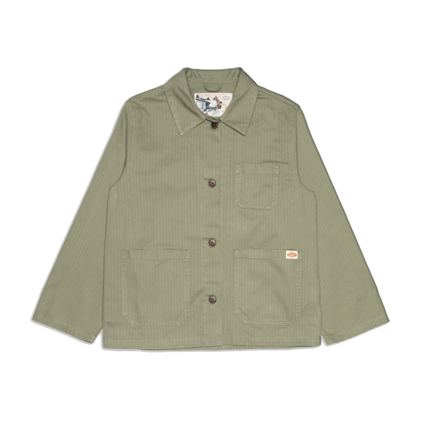 Nudie W Lovis Herringbone Jacket (pale green)