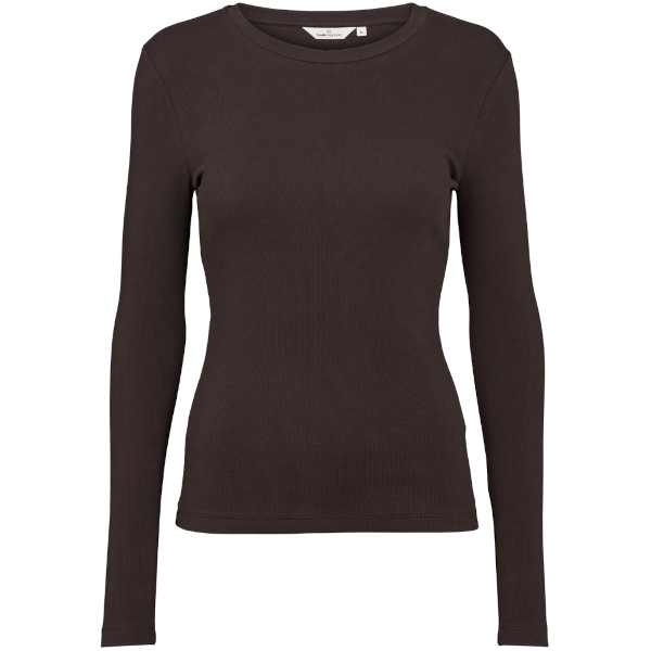 Basic Apparel Ludmilla LS Tee (chocolate torte)