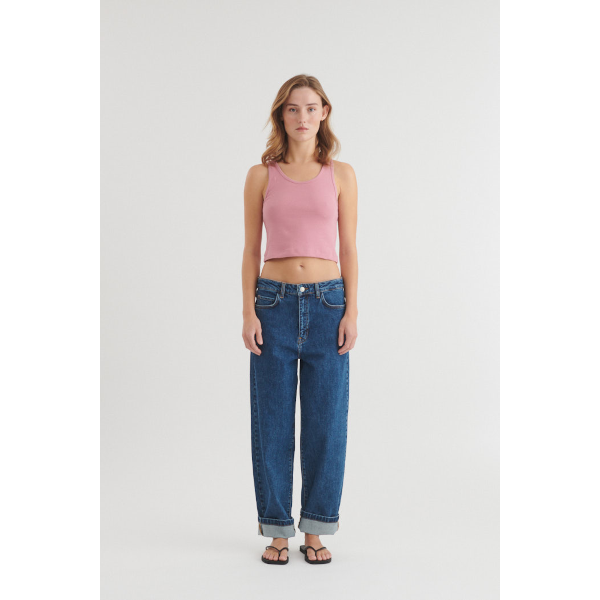Basic Apparel Ludmilla Crop Tank (cashmere rose)