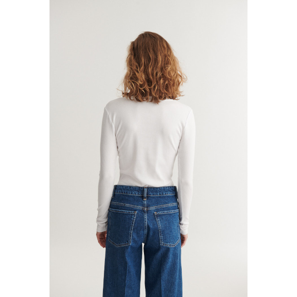 Basic Apparel Ludmilla LS Tee (bright white)