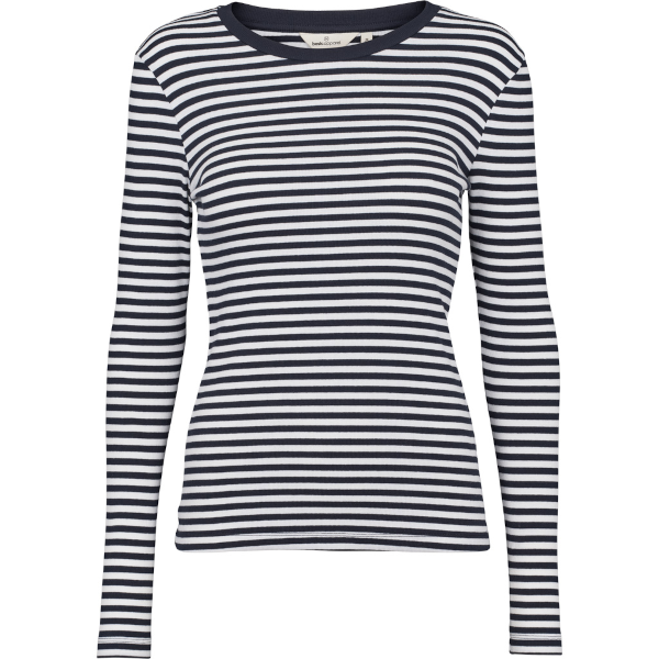 Basic Apparel Ludmilla LS Tee (sky captain/bright white)