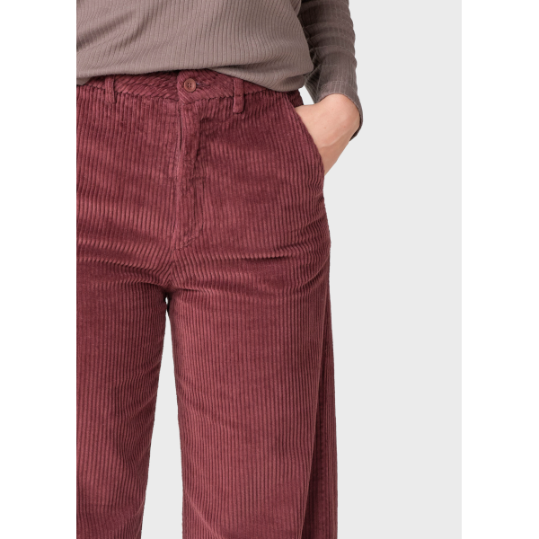 Klitmøller W Lydia Jumbo Cord Pant (burgundy)