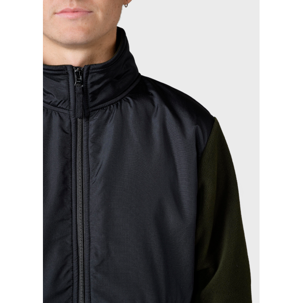 Klitmøller Midi Fleece Jacket (black/olive)