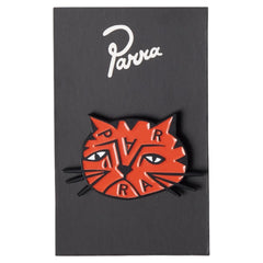 Parra Sad Cat Enamel Pin (orange)