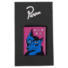 Parra Dogface Enamel Pin (magenta)