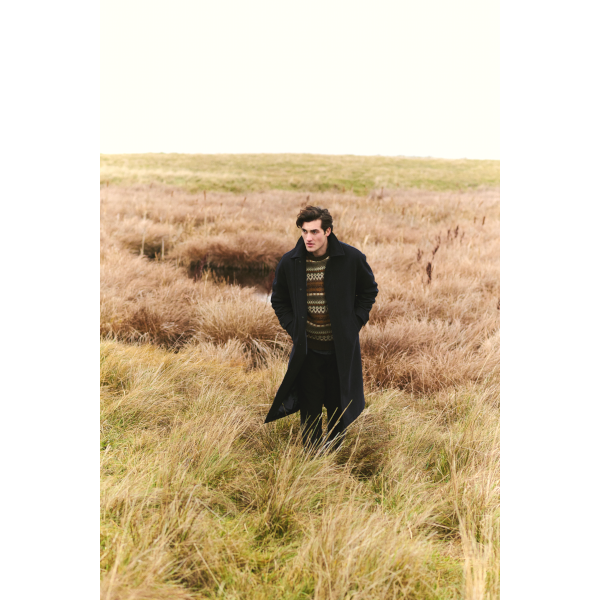 Forét Pine Wool Coat (navy)
