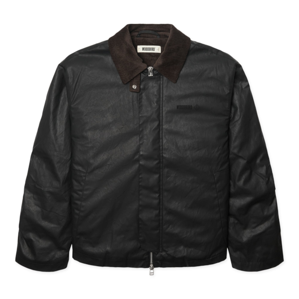 Woodbird Ping Waxed Short Jacket (black)