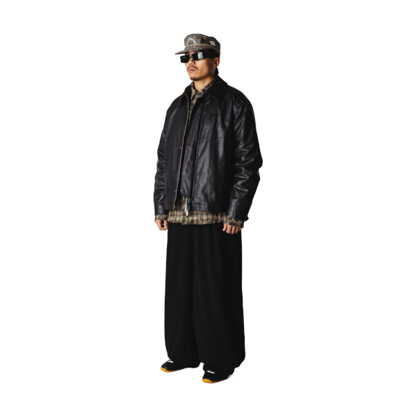 Woodbird Ping Waxed Short Jacket (black)