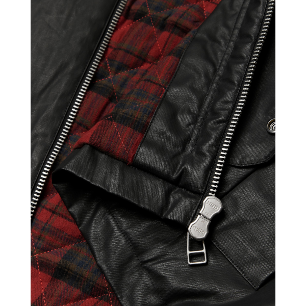 Woodbird Ping Waxed Short Jacket (black)