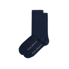 Nudie W Cotton Ribbed Sock (dark blue)