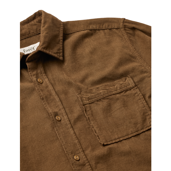 Forét River Cord Shirt (burnt khaki)