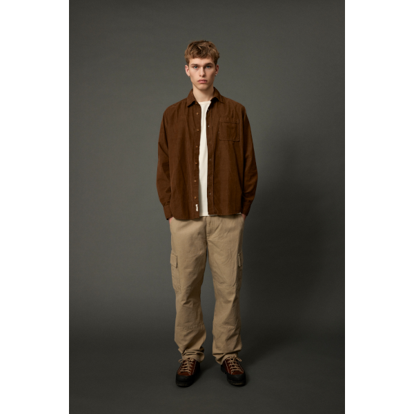 Forét River Cord Shirt (burnt khaki)