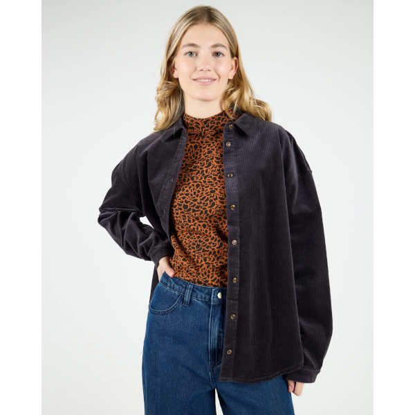 Wemoto W Ruby Cord Shirt (dark grey)