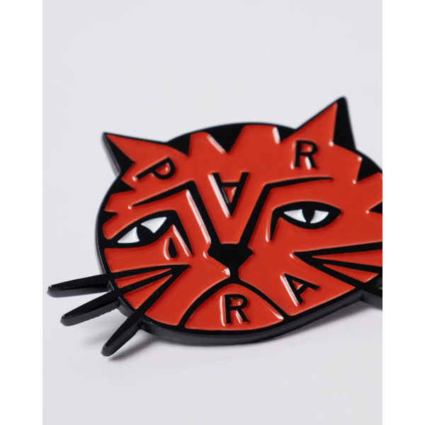 Parra Sad Cat Enamel Pin (orange)