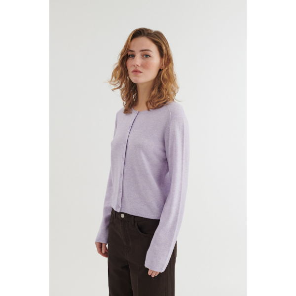 Basic Apparel Selem Cardigan (violet tulip)