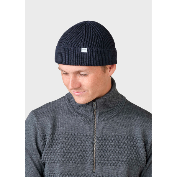 Klitmøller Fine Short Beanie (navy)
