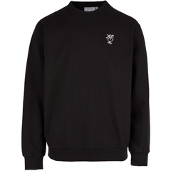 Cleptomanicx Sketch Gull Boxy Crewneck (black)