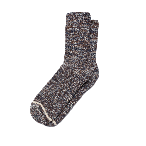 Nudie Slub Sport Sock (brownmelange)