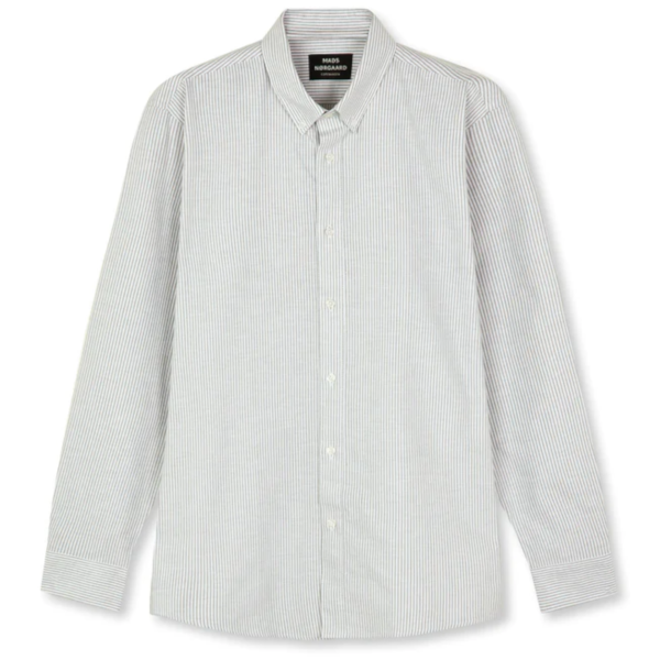 Mads Nørgaard Sune Cotton/Oxford Shirt (jadeite/white)