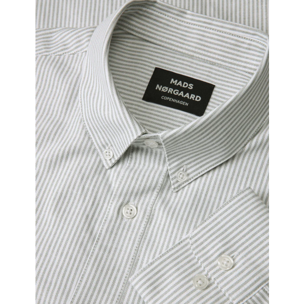 Mads Nørgaard Sune Cotton/Oxford Shirt (jadeite/white)
