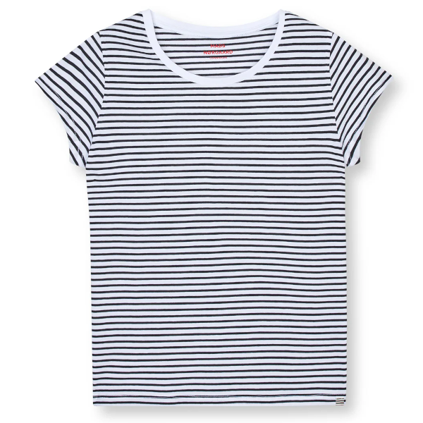 Mads Norgaard W Teasy Stripe T-Shirt (white/black)