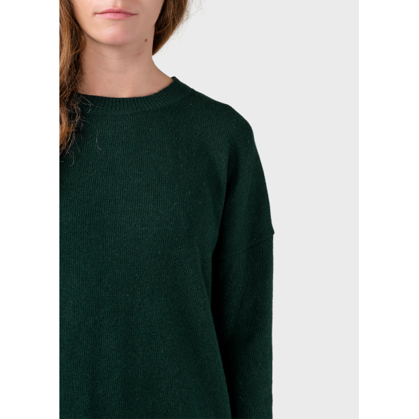 Klitmøller W Thea Knit Dress (moss green)