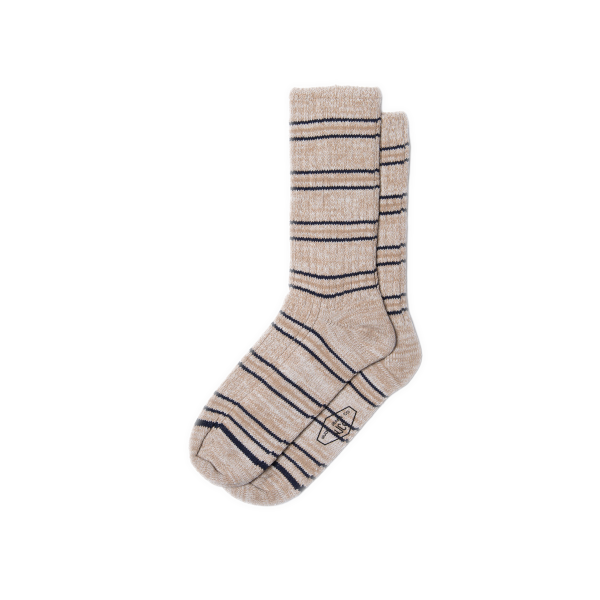 Nudie W Chunky Praire Stripe Sock (sand)