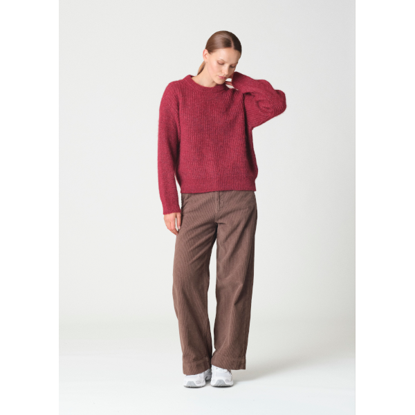 Klitmøller W Willow Knit (burgundy)