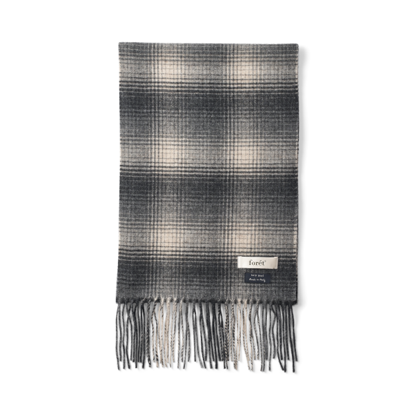 Forét Wool Scarf (grey check)