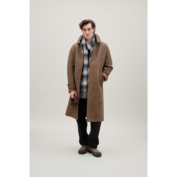 Forét Wool Scarf (grey check)