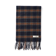 Forét Wool Scarf (navy check)