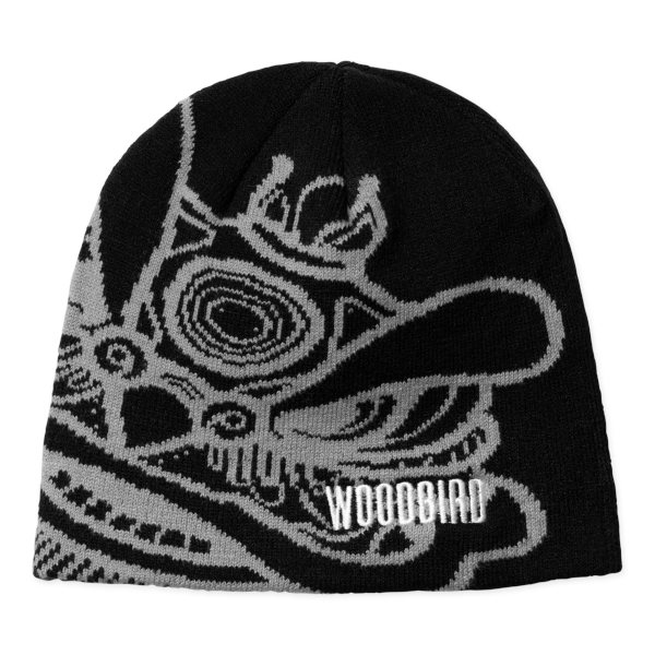 Woodbird Yan Lion JQ Beanie (black-grey)