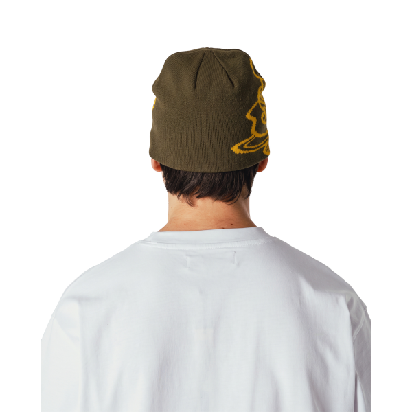 Woodbird Yan Lion JQ Beanie (dark brown-yellow)