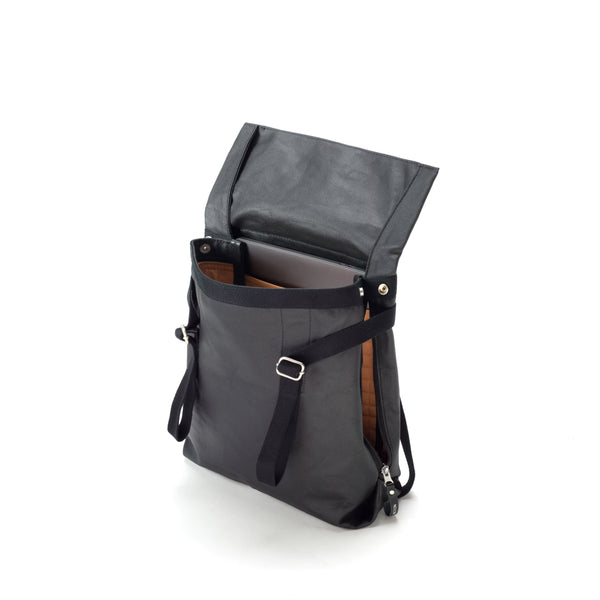 Qwstion Small Tote (organic jet black)