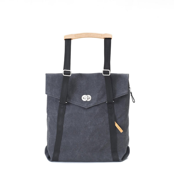 Qwstion Tote (organic washed black)